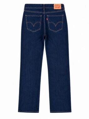 Levis 525 Perfect Waist Straight Leg Women's Blue Denim Stretch Jeans Size 6